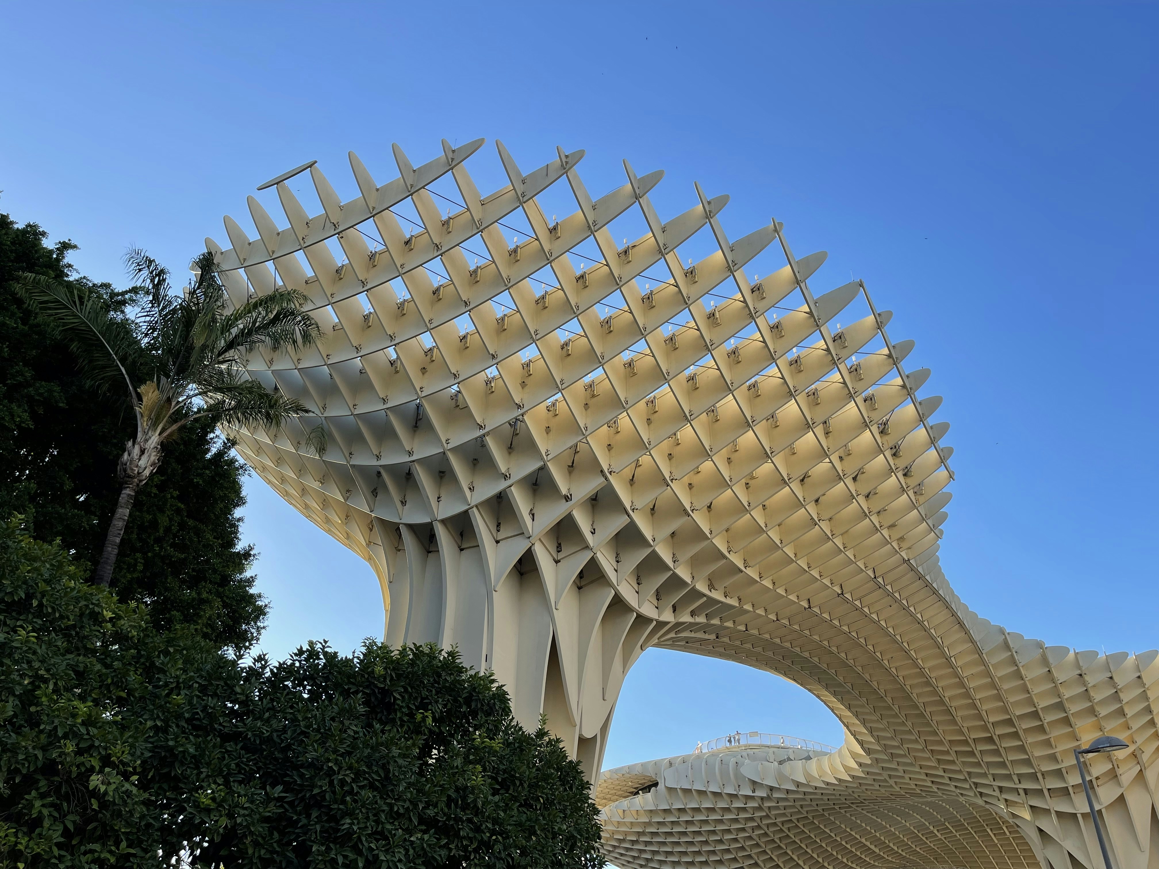 a tall building with a curved roof