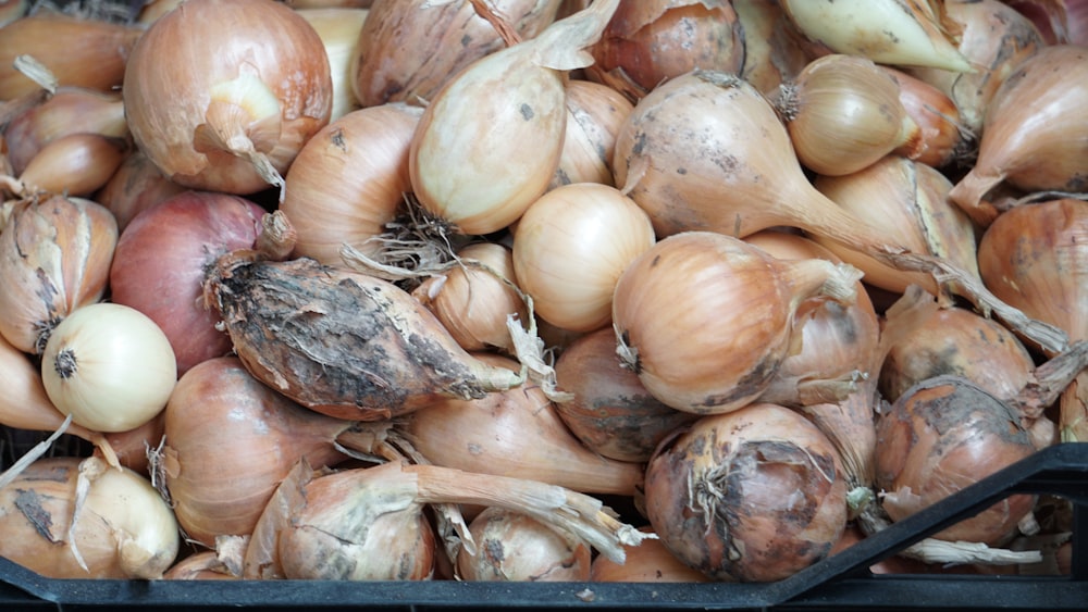 a pile of onions