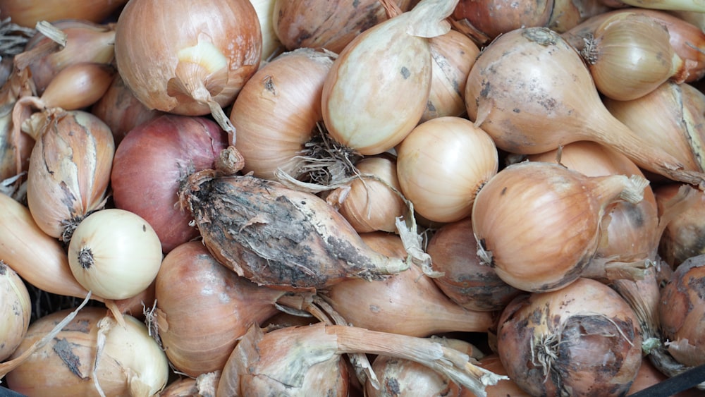 a pile of onions