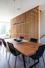 a table with chairs around it