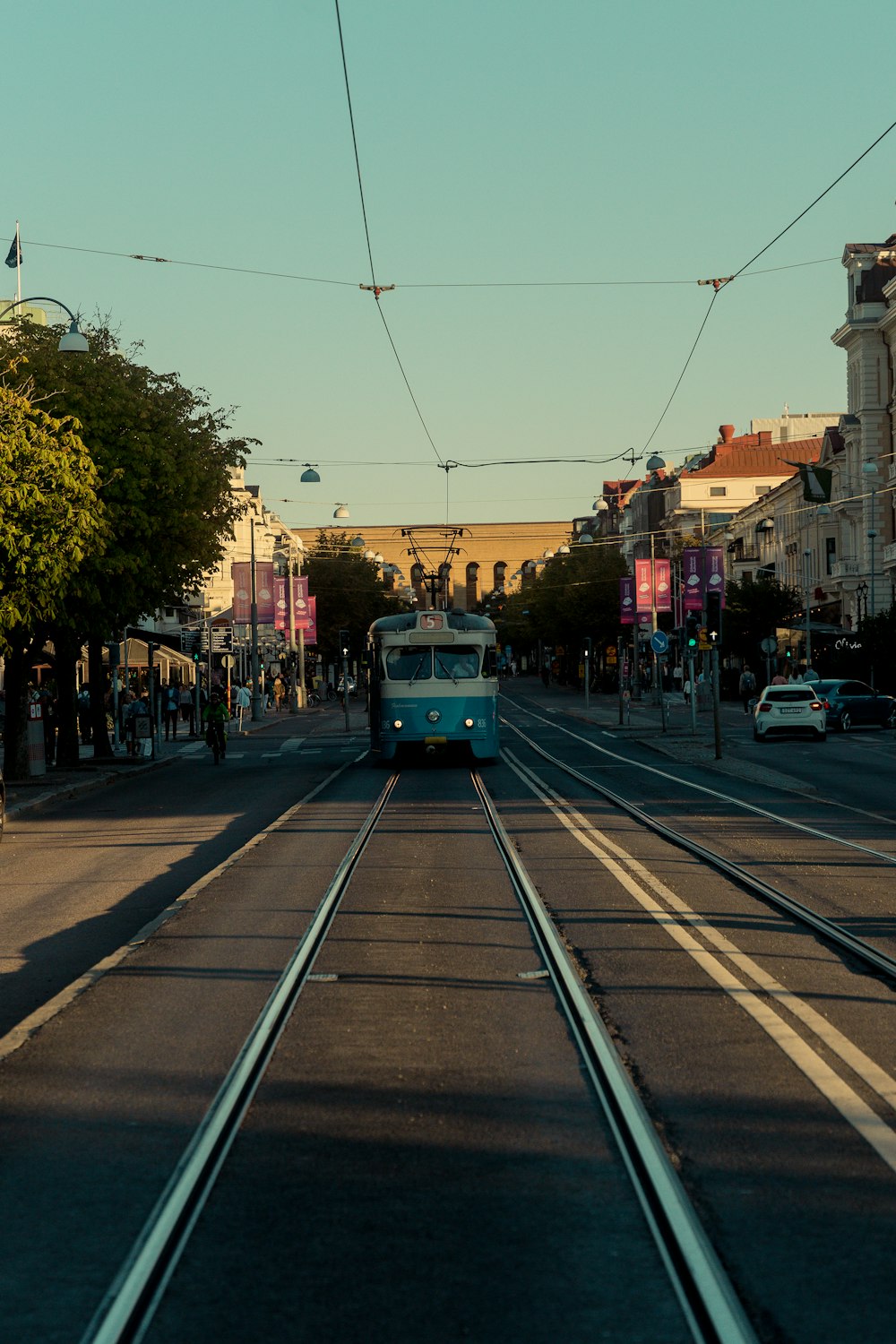 a train on the tracks