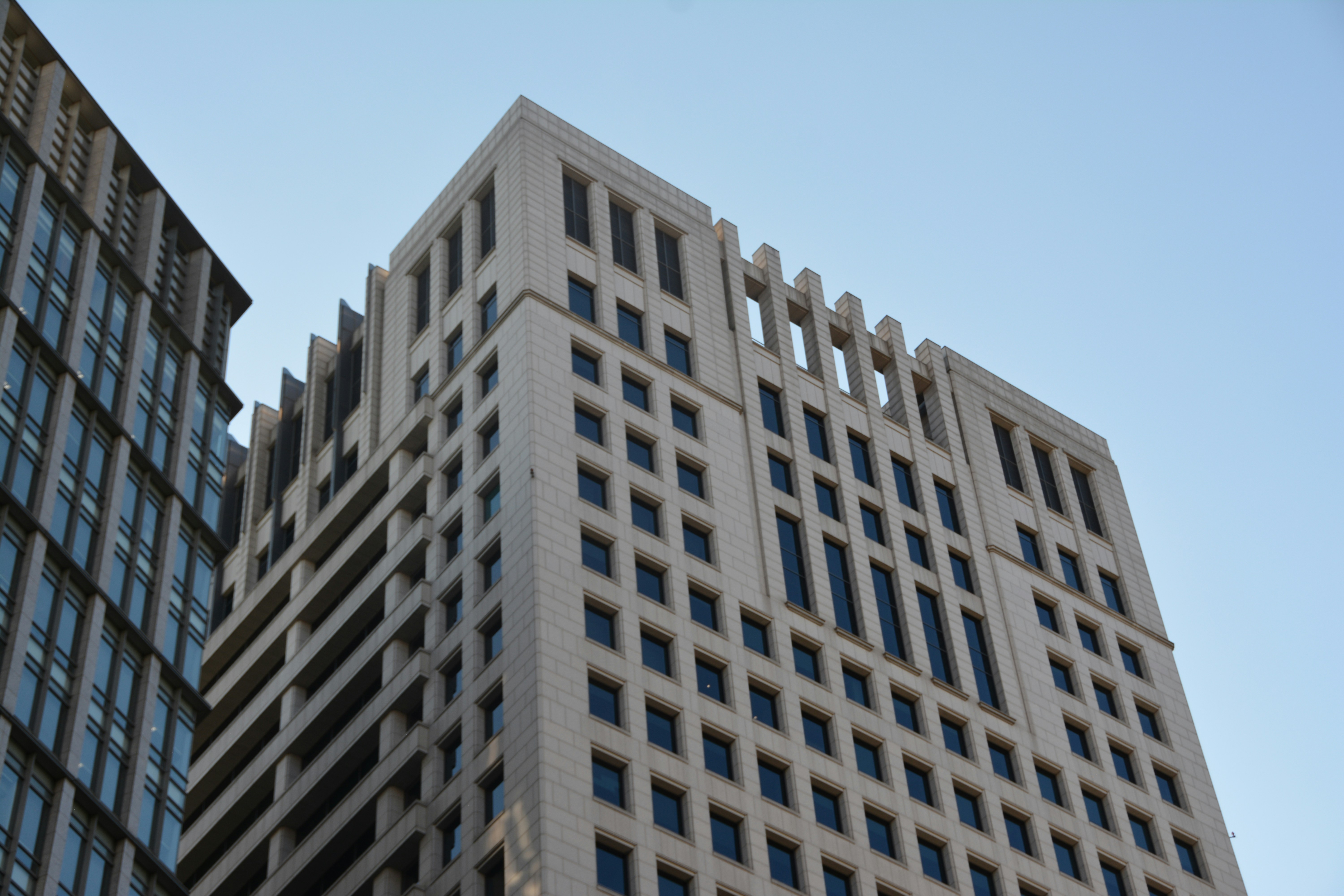 a tall building with many windows