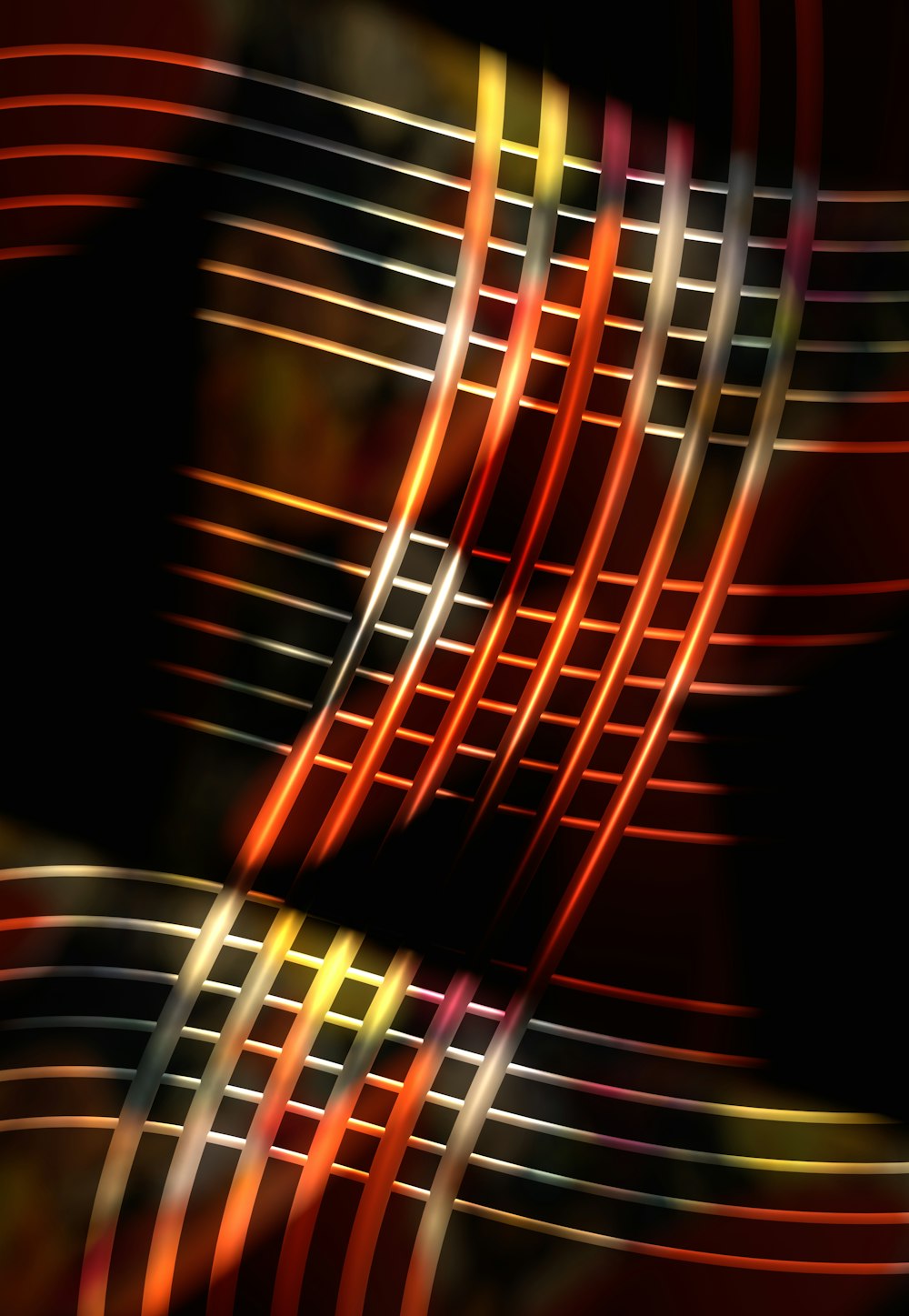 a close-up of a red and black spiral staircase