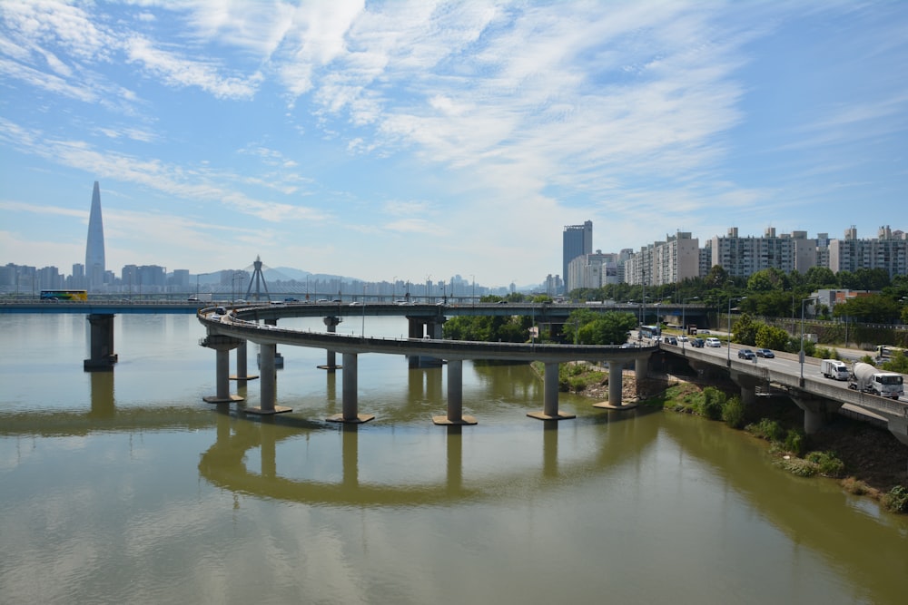 a bridge over a river