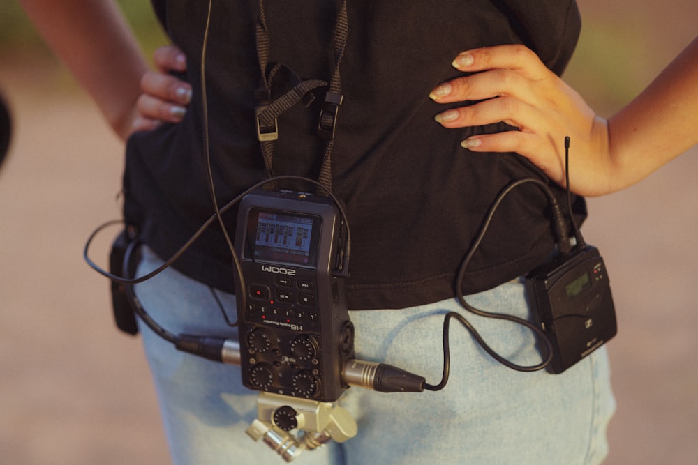 a person holding a phone