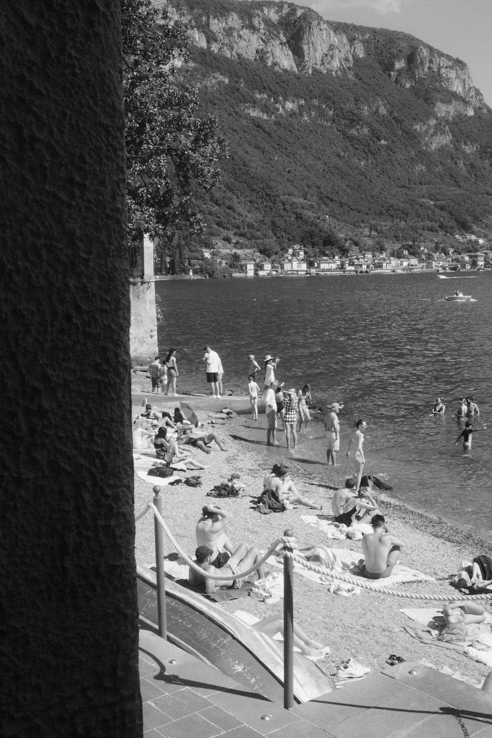 people on a beach