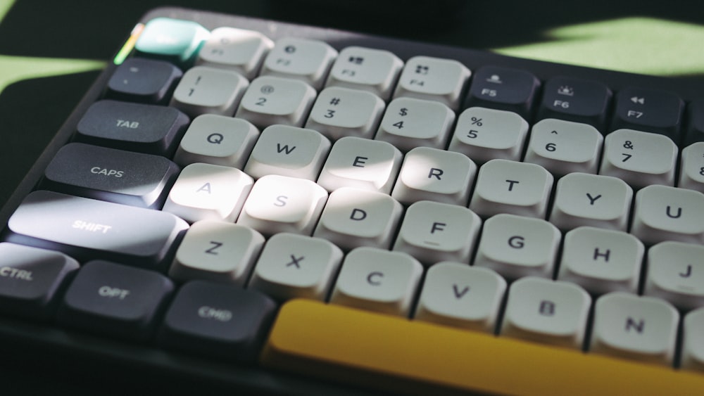 a close up of a keyboard