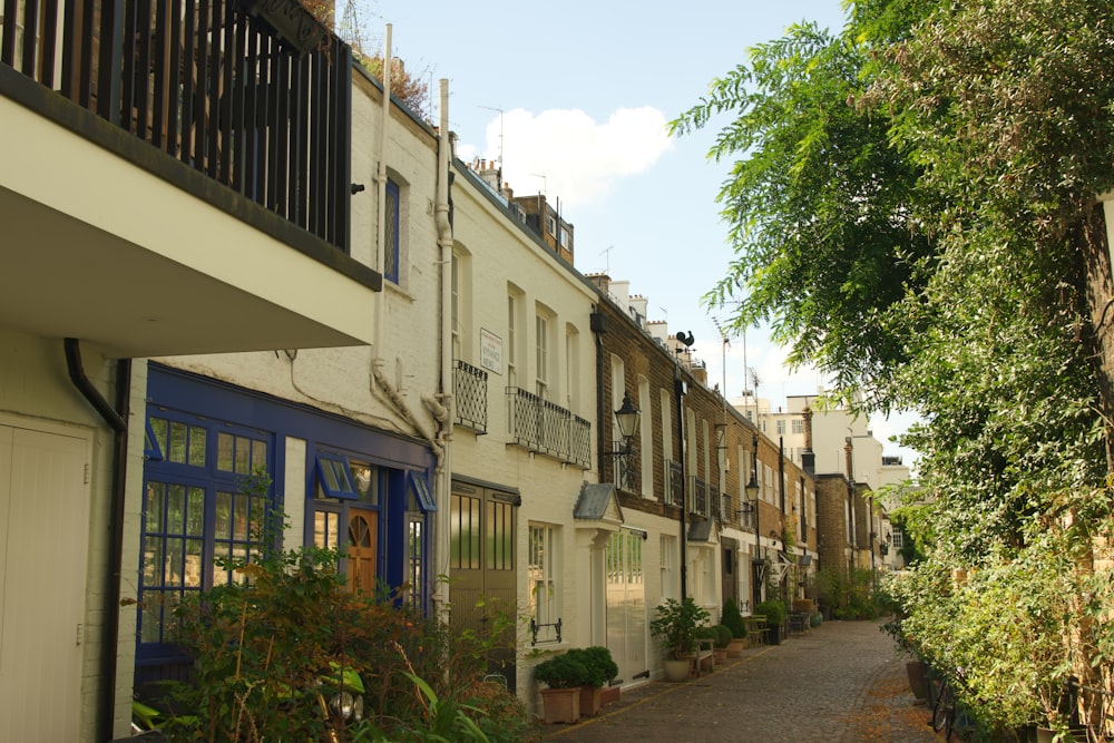 a street with buildings on both sides