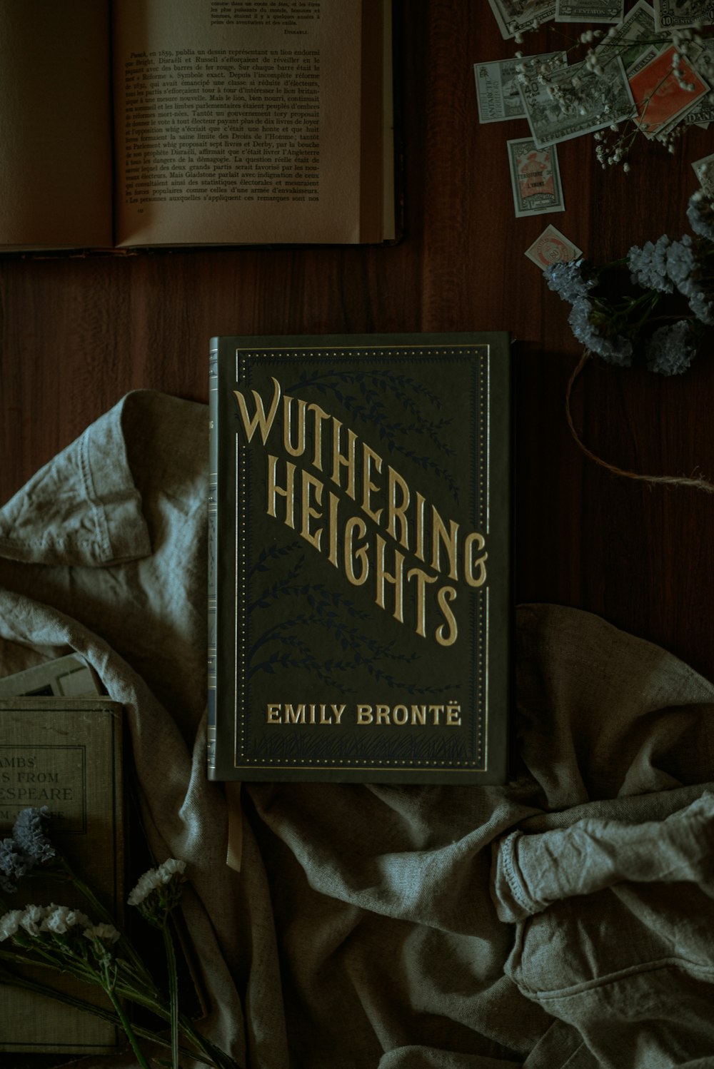 A copy of Wuthering Heights by Emily Bronte