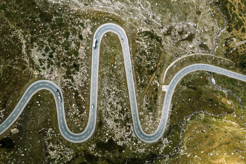 a road with a bridge over it