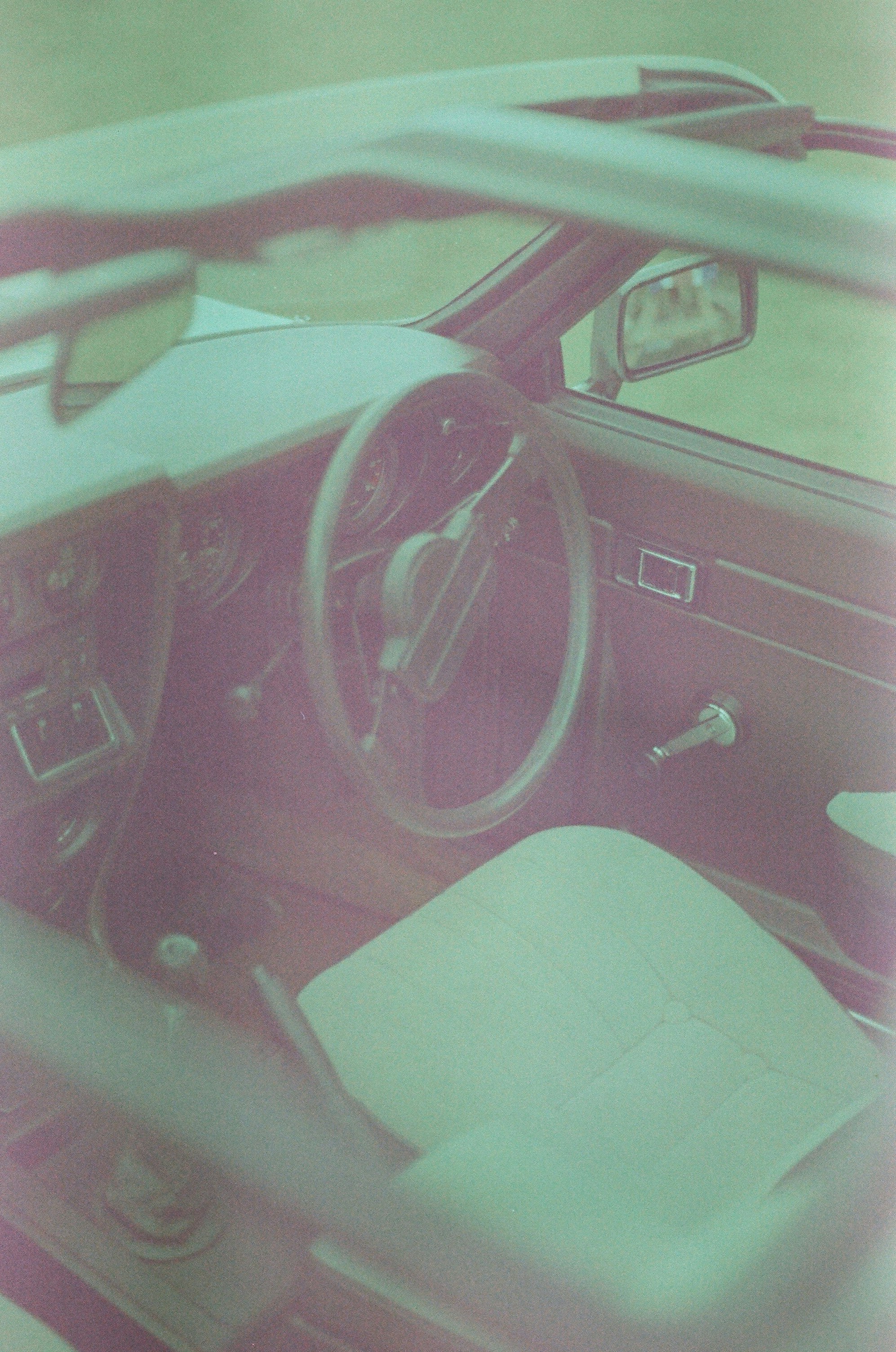 a pink and white object