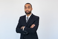 a man with his arms crossed