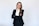 a woman in a black suit