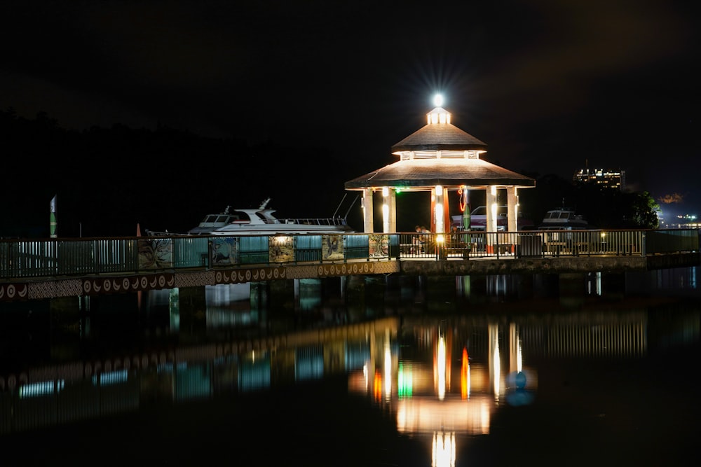 a building with a domed roof and a body of water in front of it