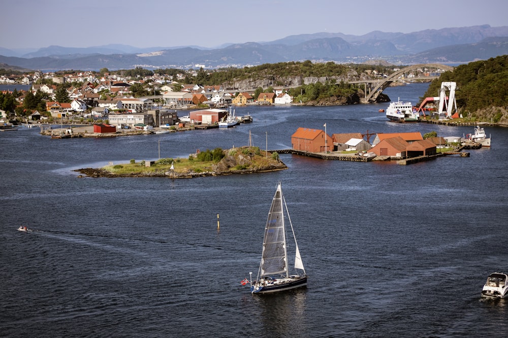 a sailboat in the water