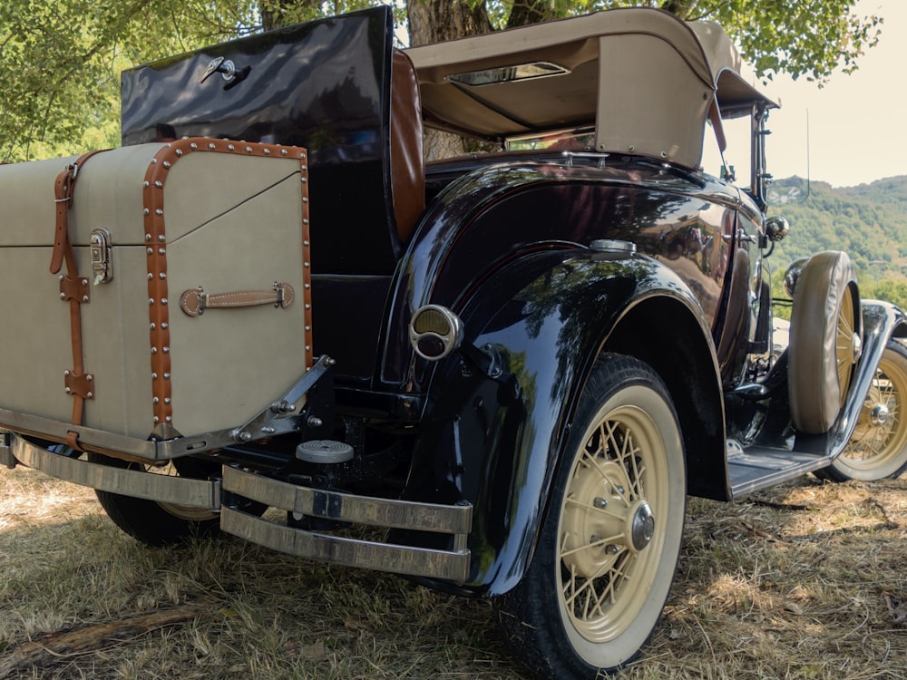 a car with its door open