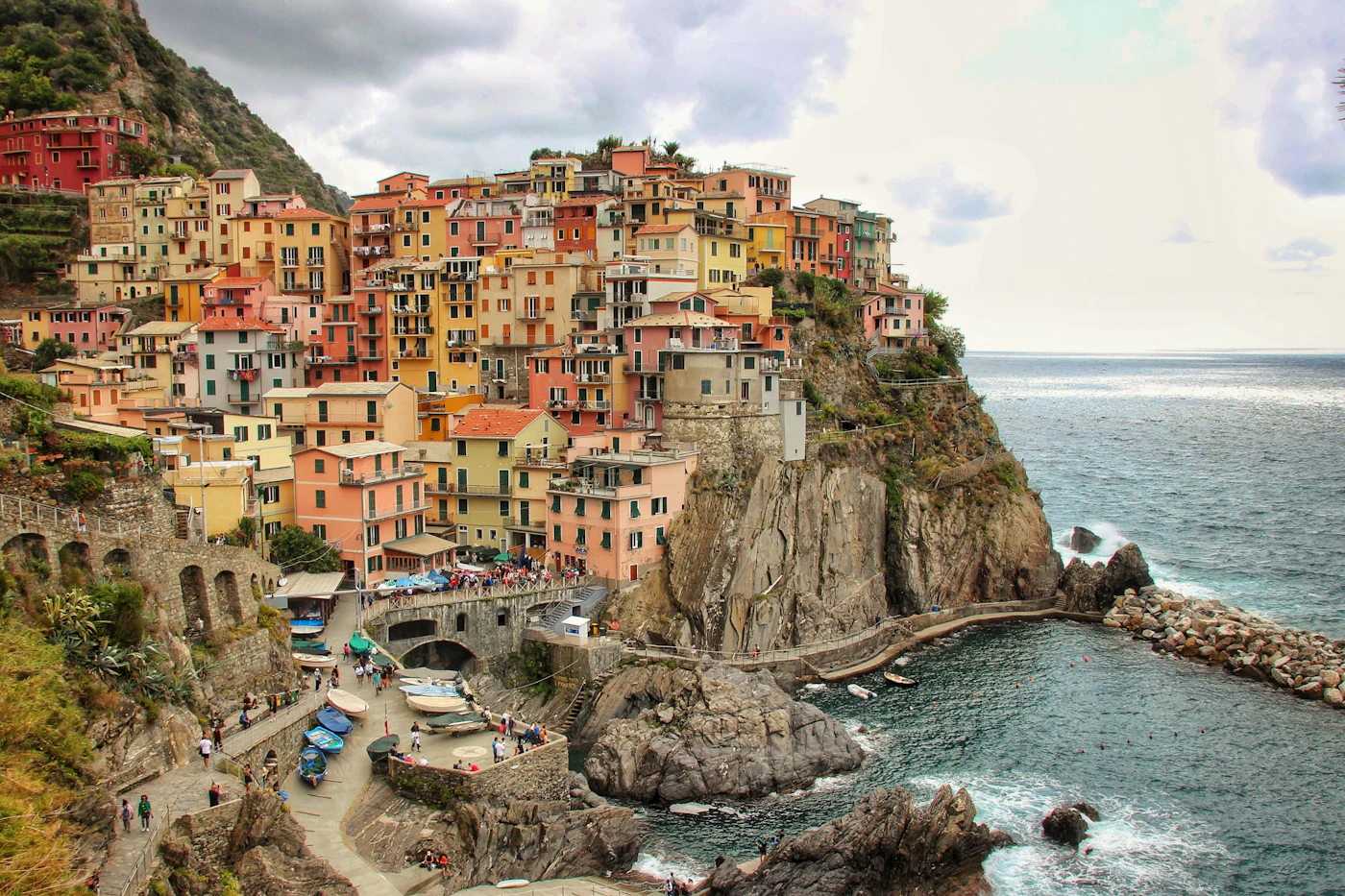Coastal village in the Cinque Terre