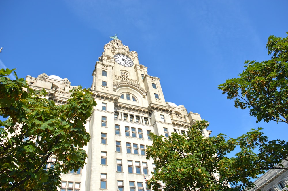 a clock on a building