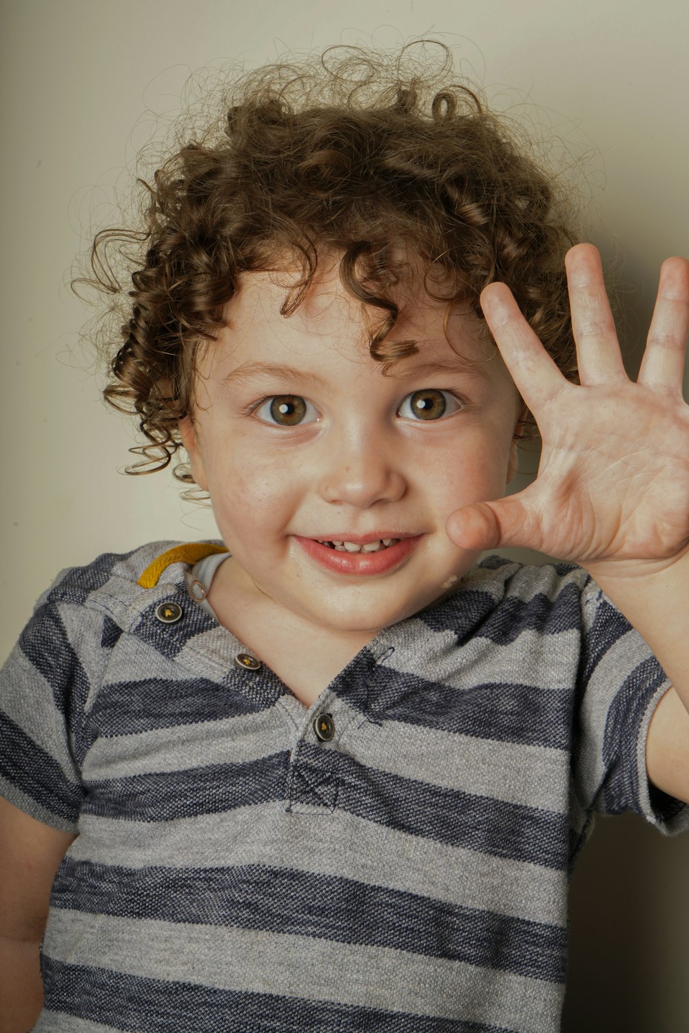 a child making a face