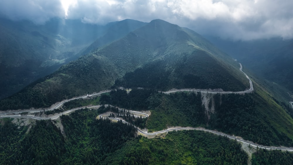 a large mountain landscape