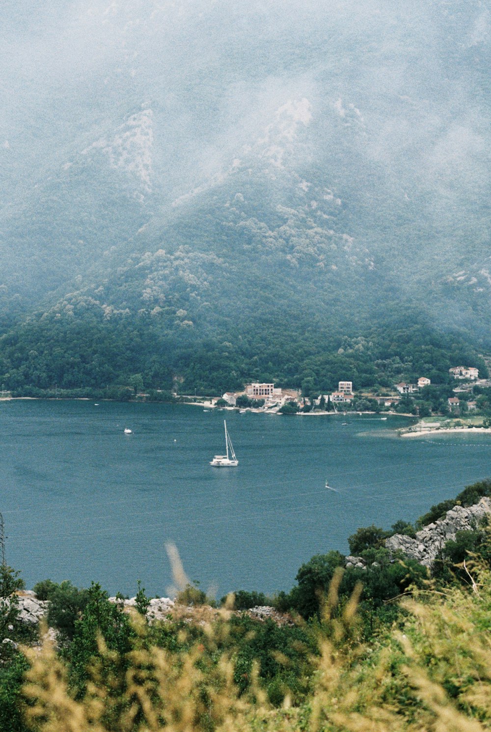 a boat on the water