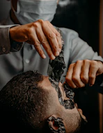 a man getting a tattoo