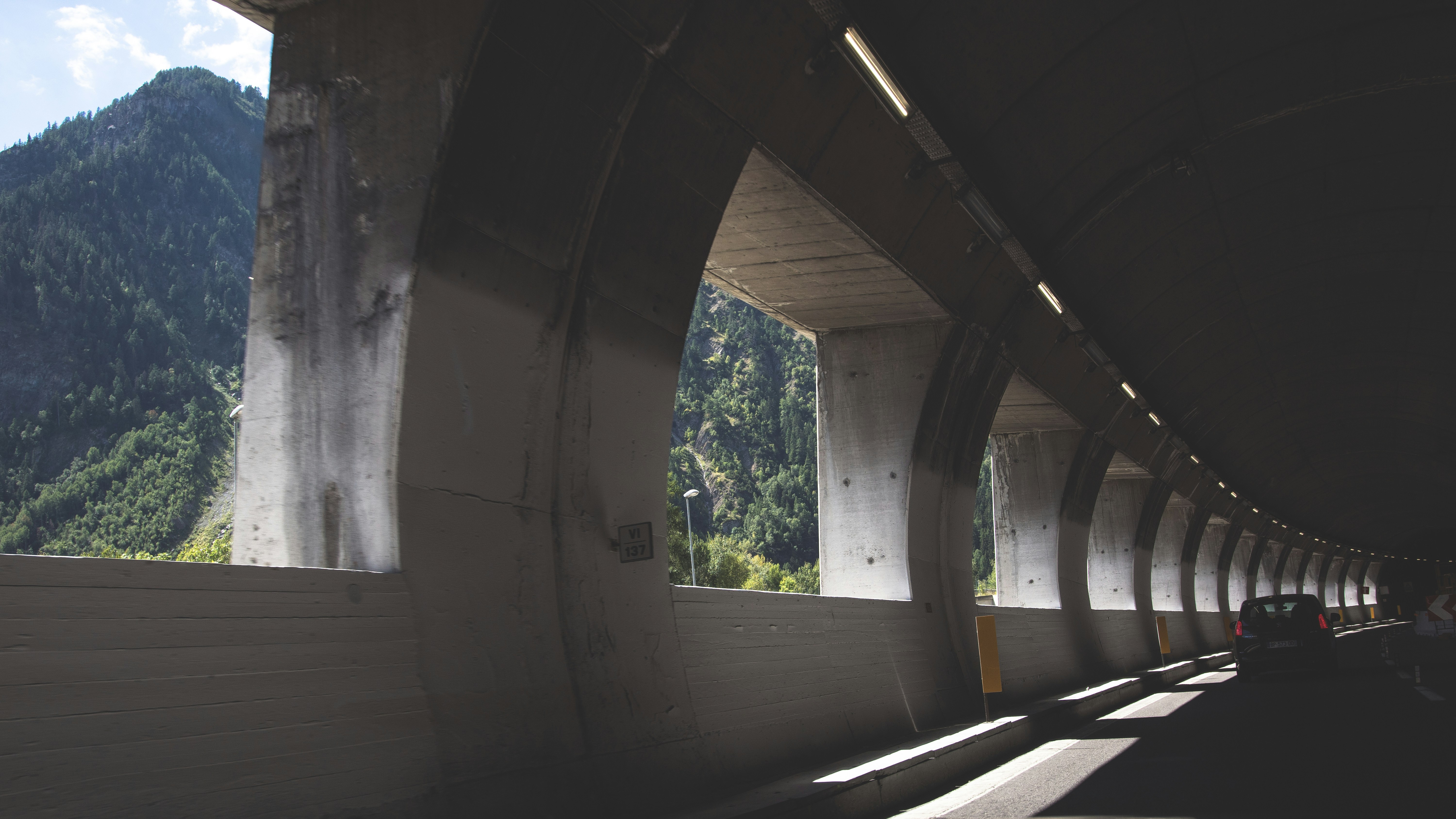 a bridge with a car on it