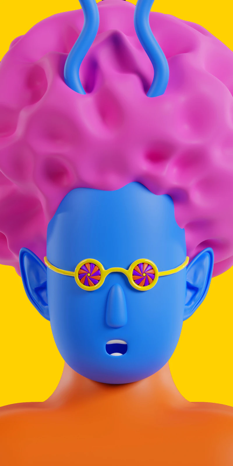 Colourful character illustration