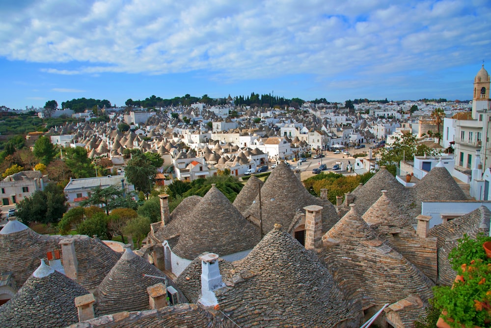 a city with many buildings