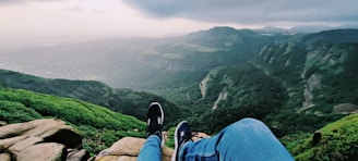 A traveler enjoying a scenic view in a foreign country.