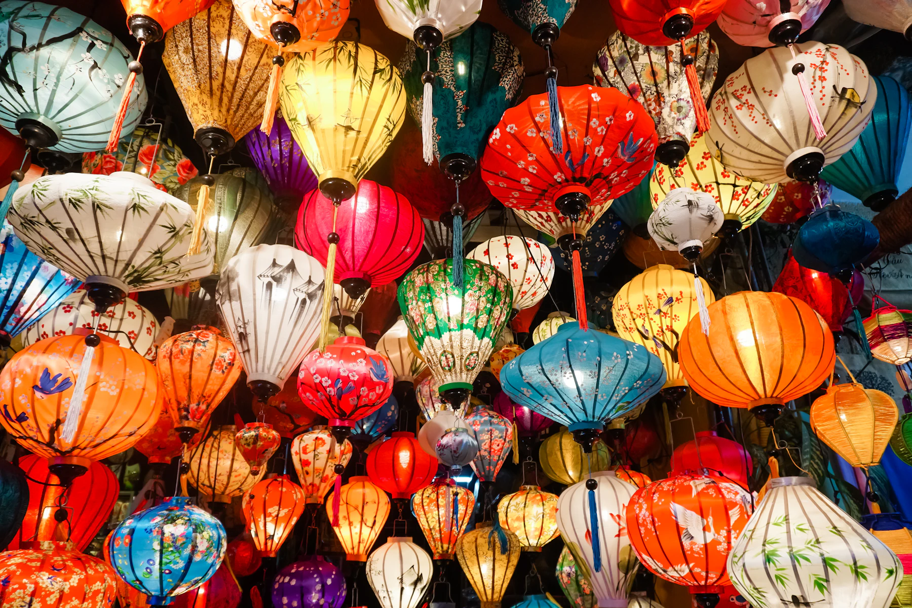 Warm evening travel scene in Hoi An, Vietnam