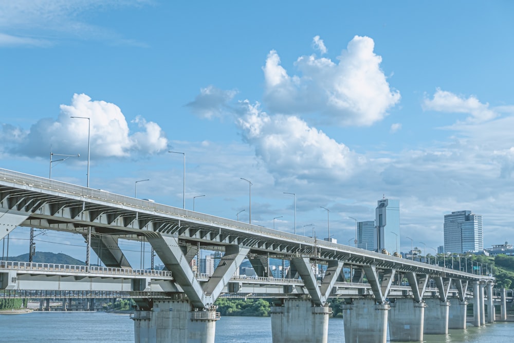 a bridge over water