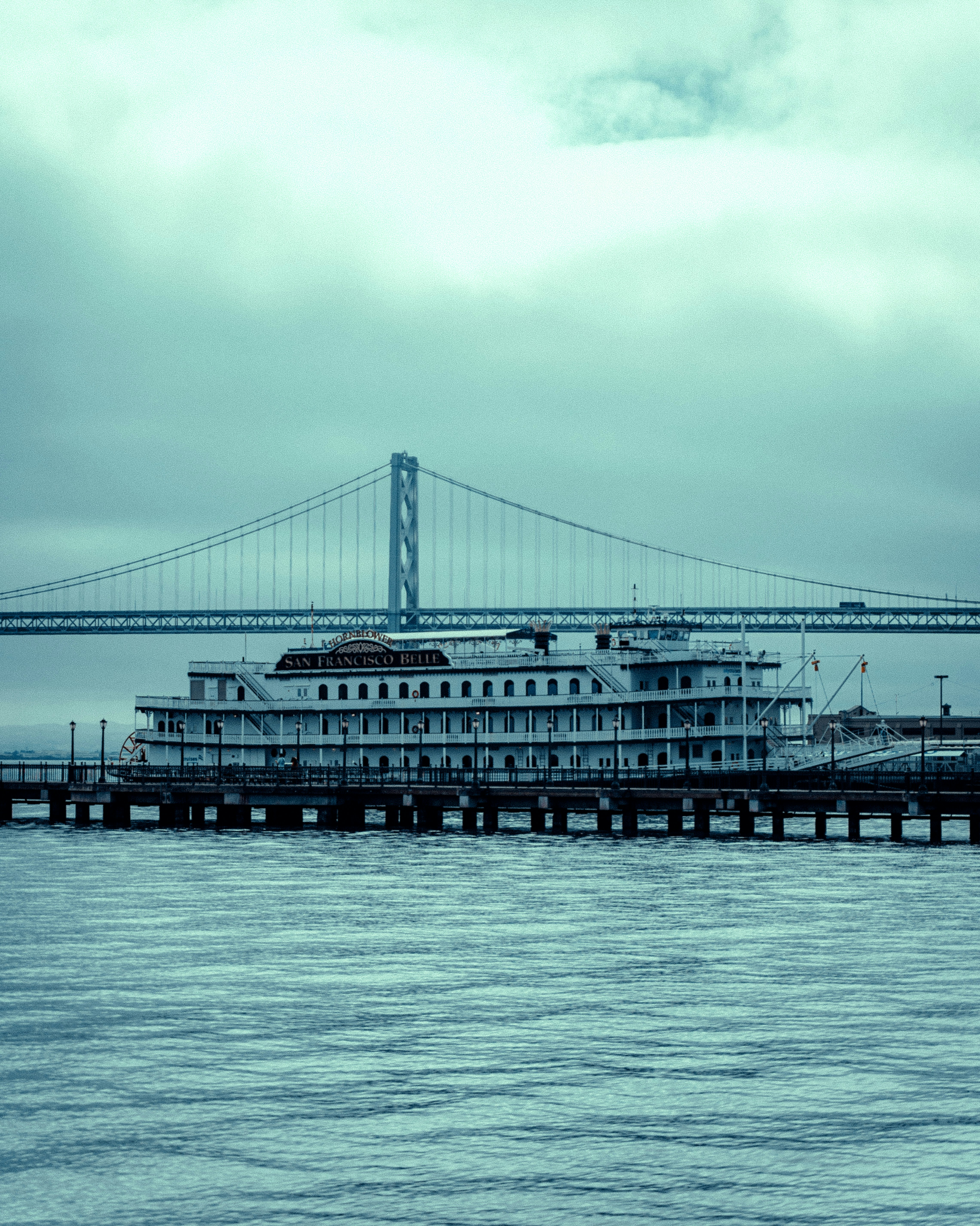 a bridge over water