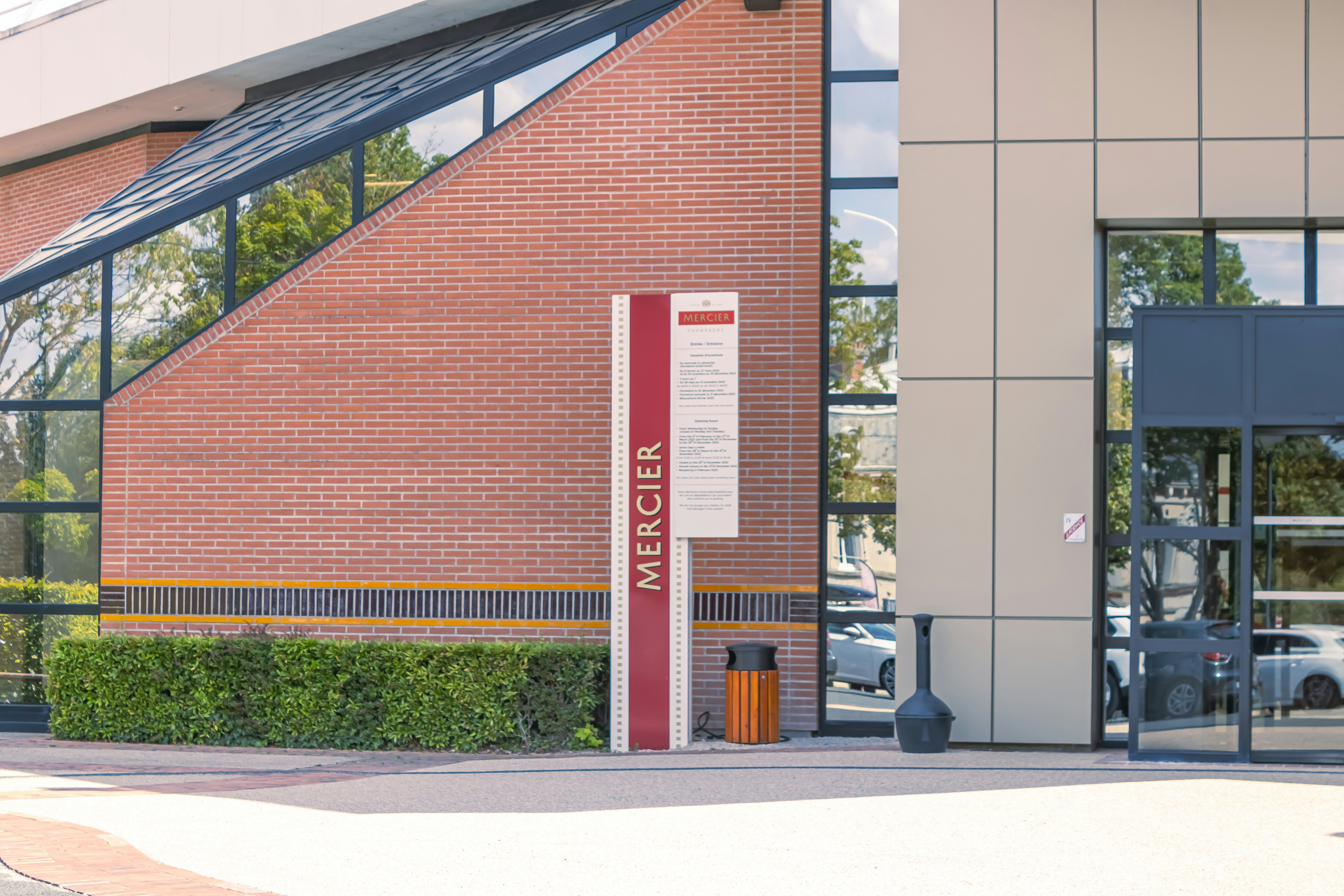 a building with a sign on the front
