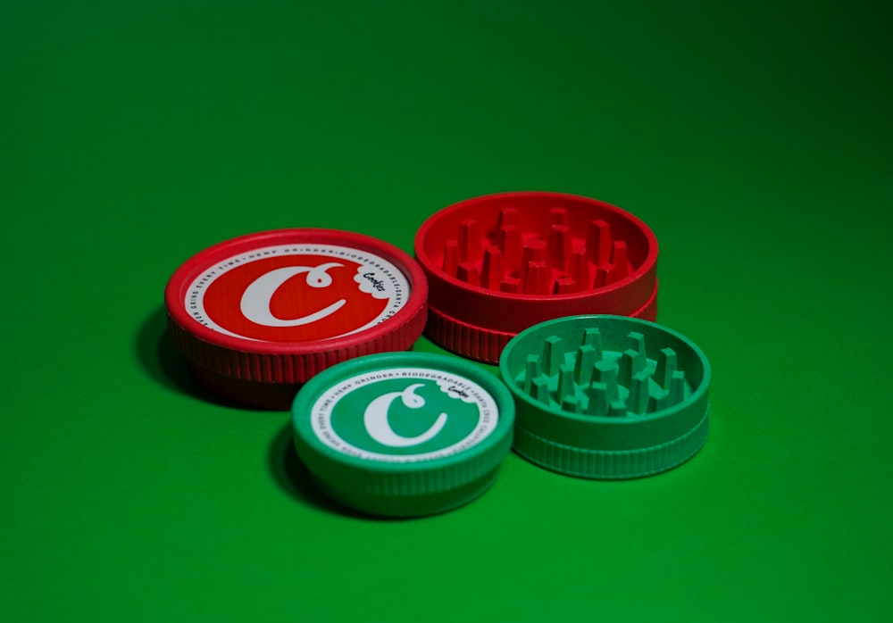 a group of poker chips