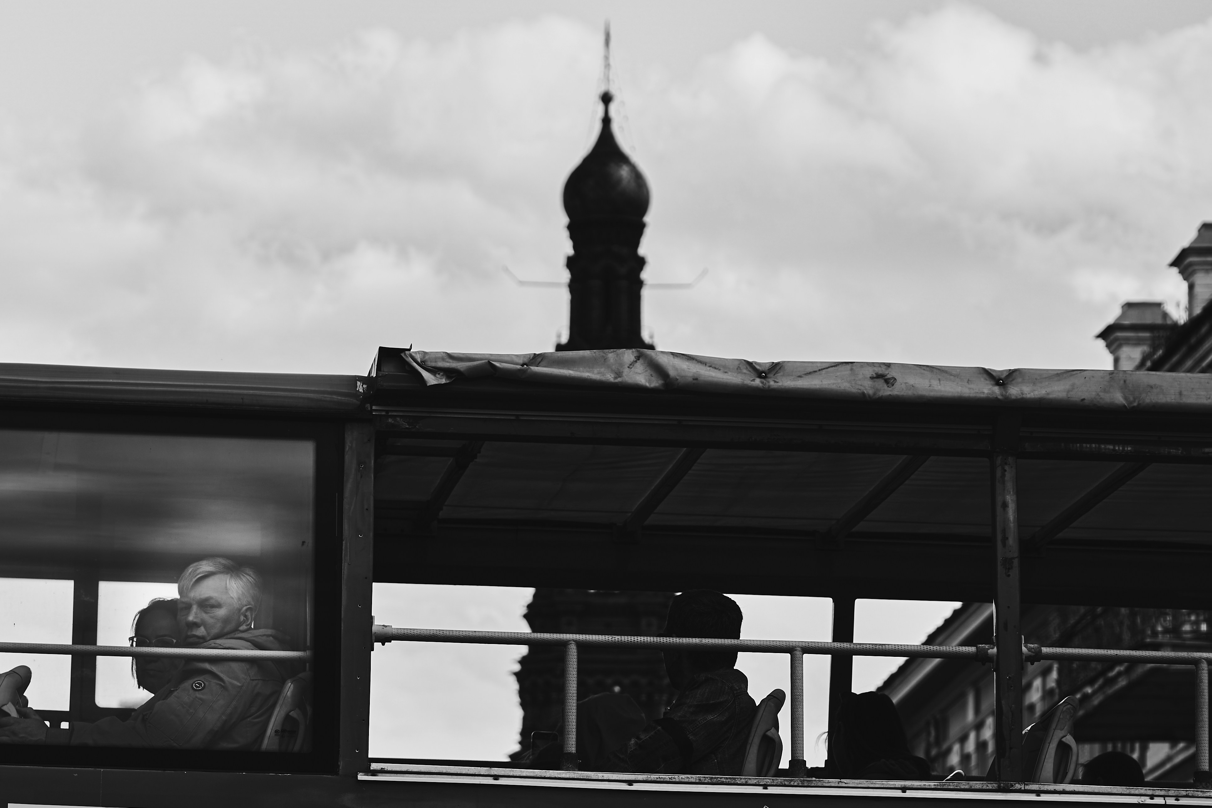 a person looking out a window