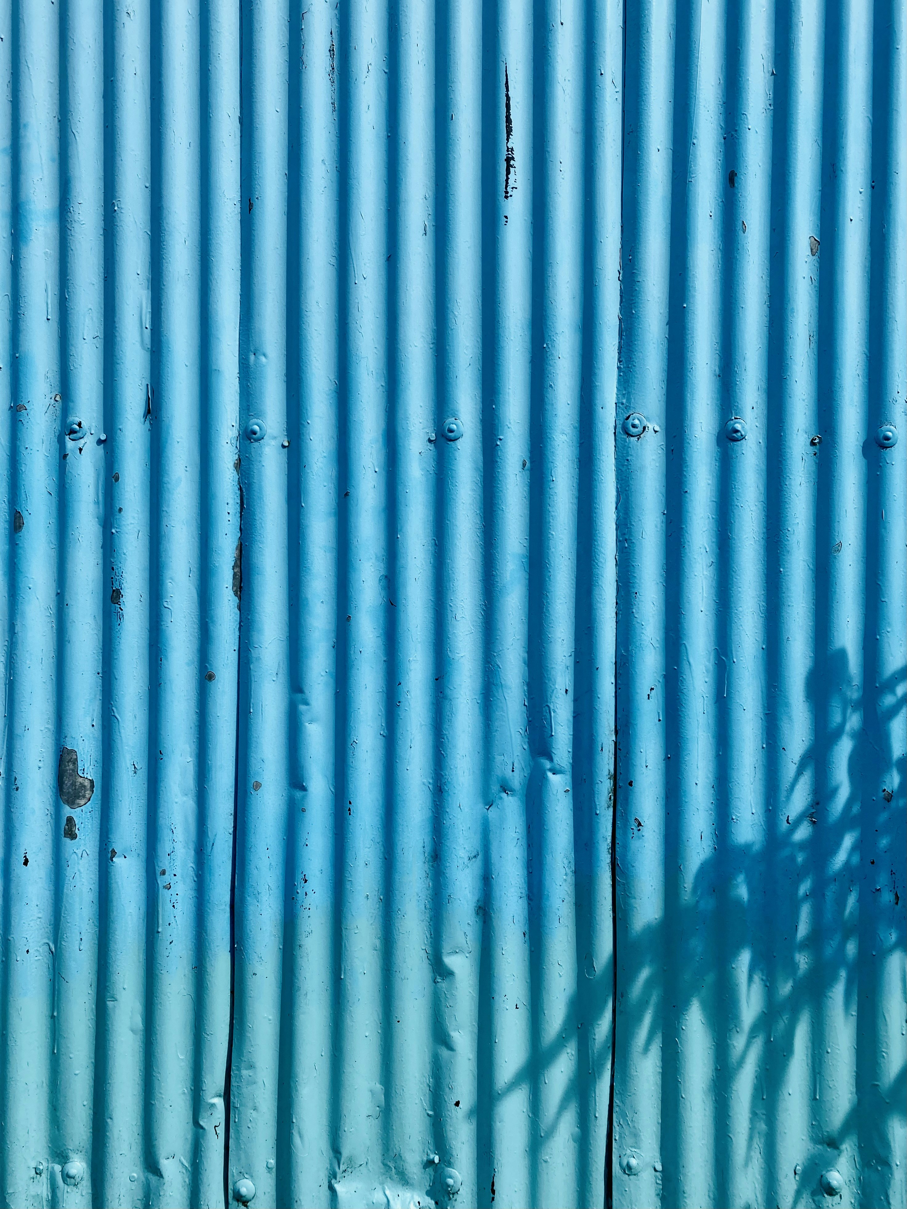 a blue and white striped surface