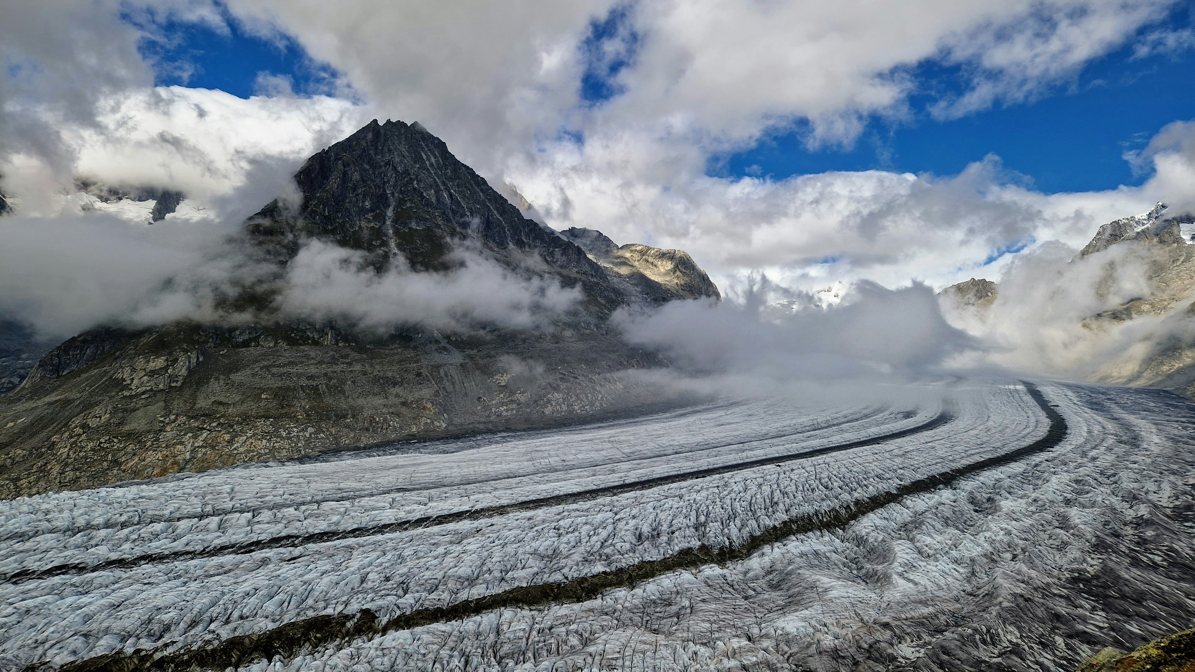 a snowy mountain road