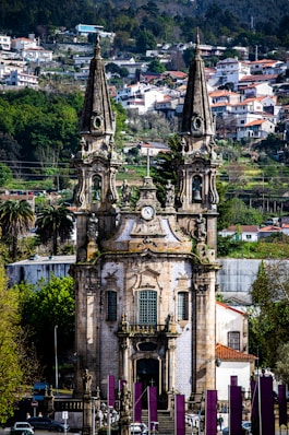 a large building with a clock tower