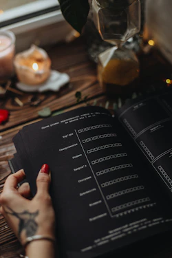 a person holding a book