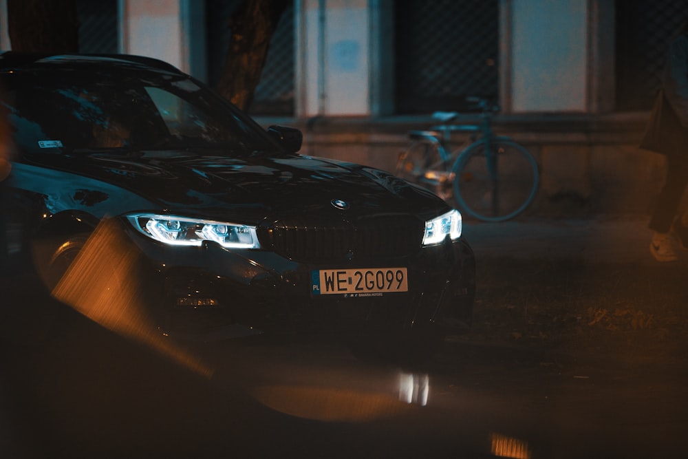 a car parked on the street