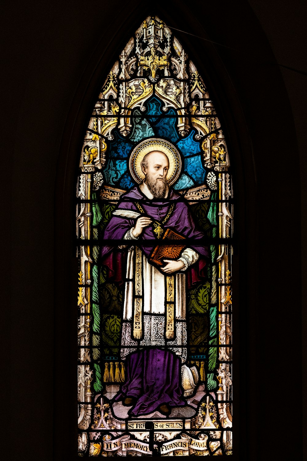 a stained glass window