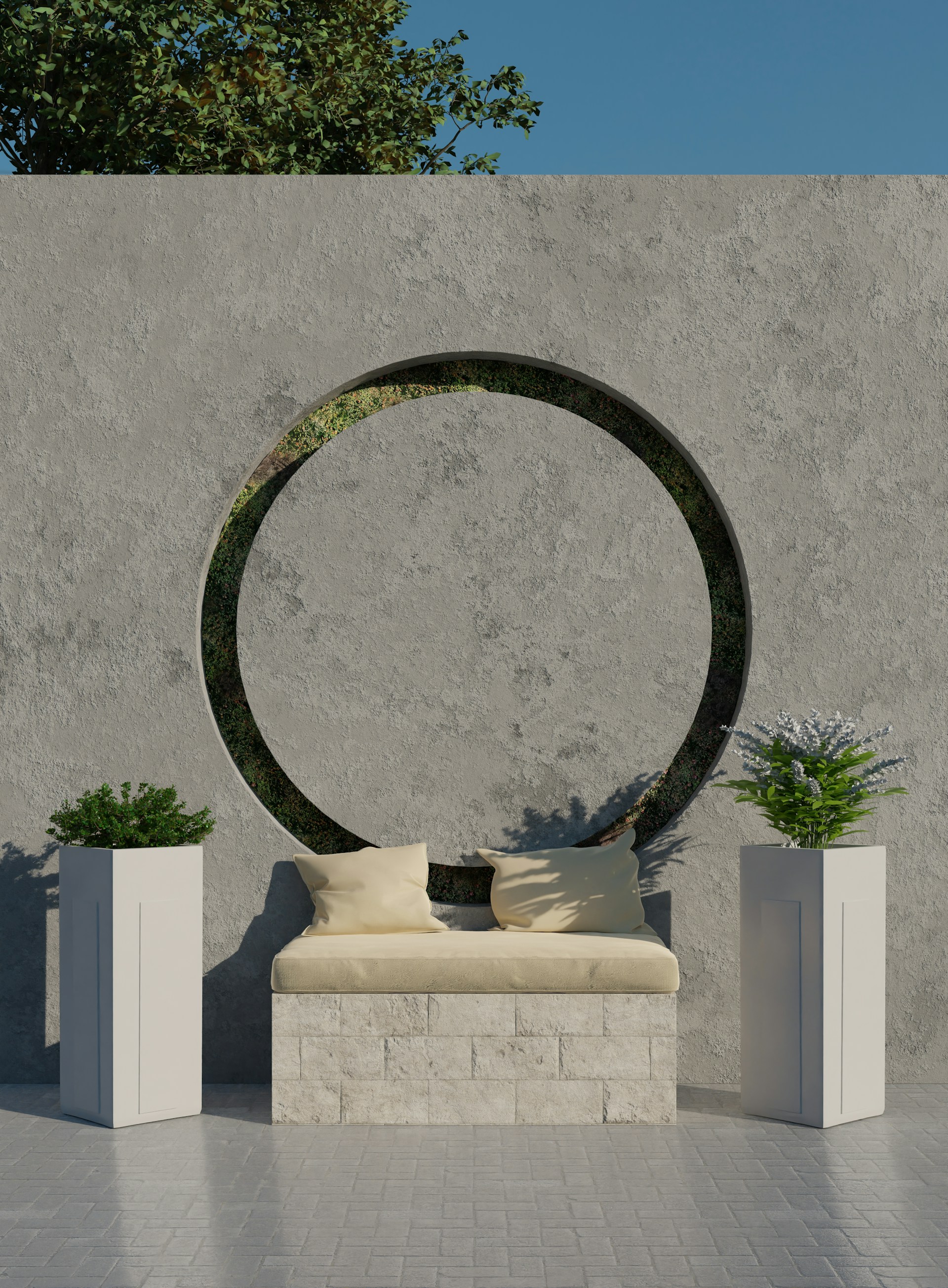 a large sculpture of a sphere