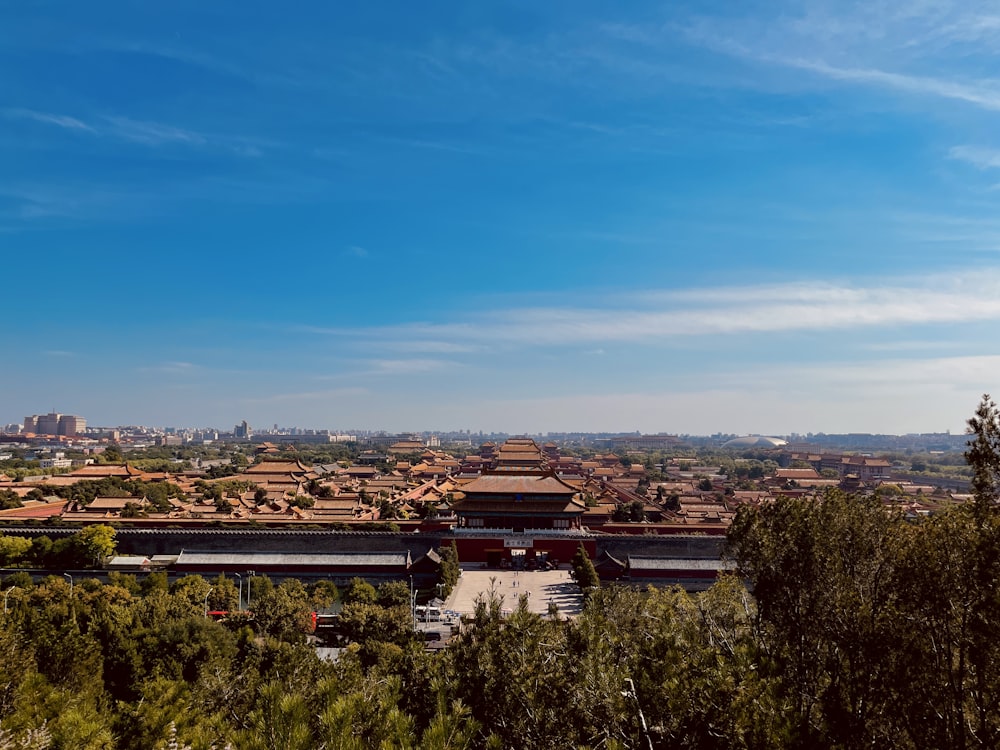 a city with many buildings