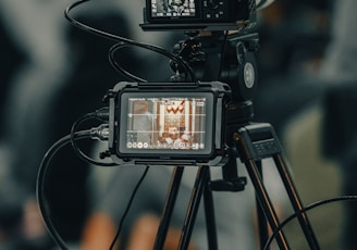 a camera on a tripod