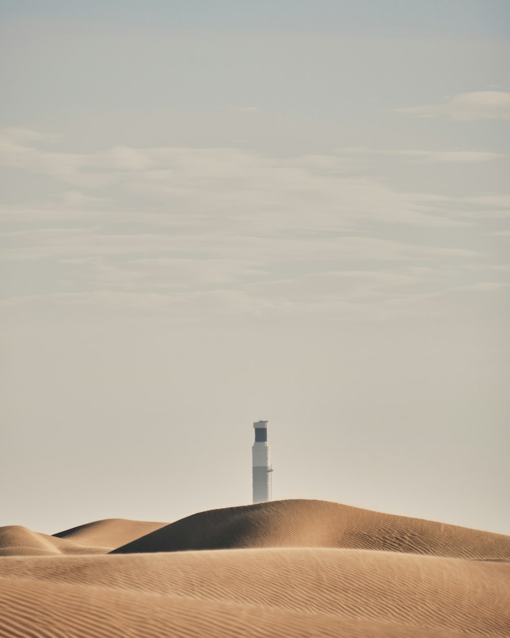 a tower in the distance