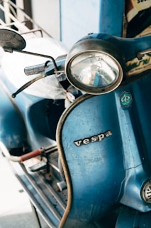 A contact form with a vintage Vespa theme.