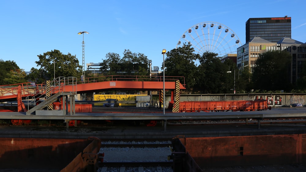 a bridge over a river