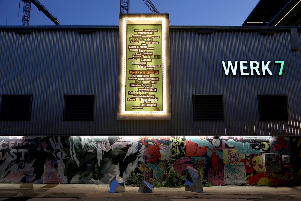 a building with graffiti on it