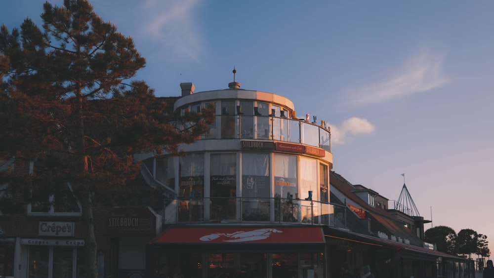 a building with a tower